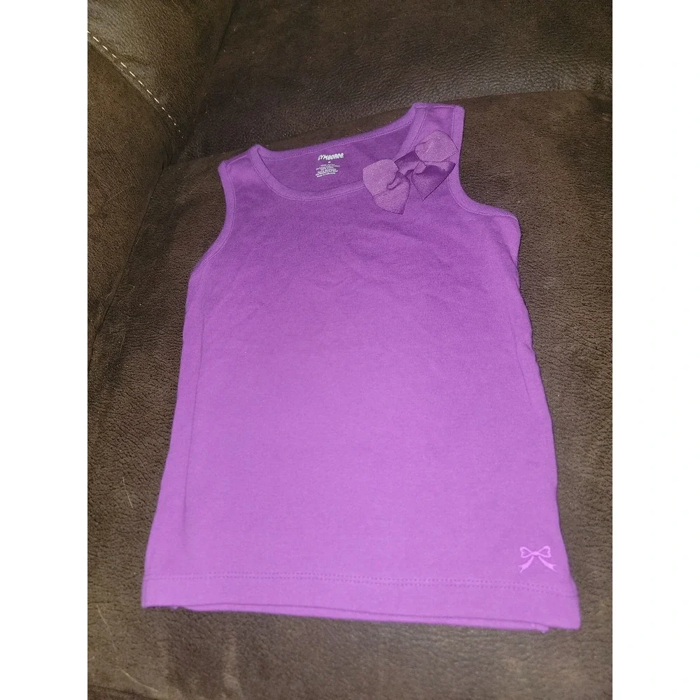 Gymboree mix and match purple tank‎ and striped shorts size 6